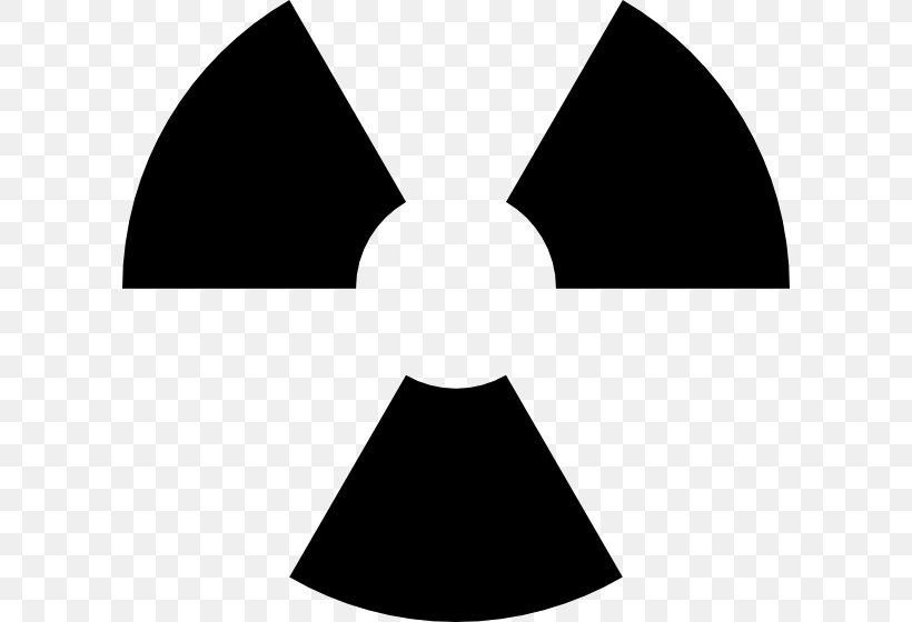 Radiation Symbol Radioactive Decay Biological Hazard Clip Art, PNG, 600x560px, Radiation, Biological Hazard, Black, Black And White, Cone Download Free