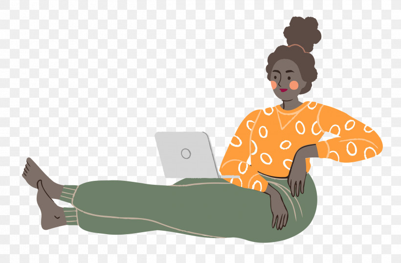 Relaxing Lady Woman, PNG, 2500x1642px, Relaxing, Arm Architecture, Arm Cortexm, Behavior, Cartoon Download Free