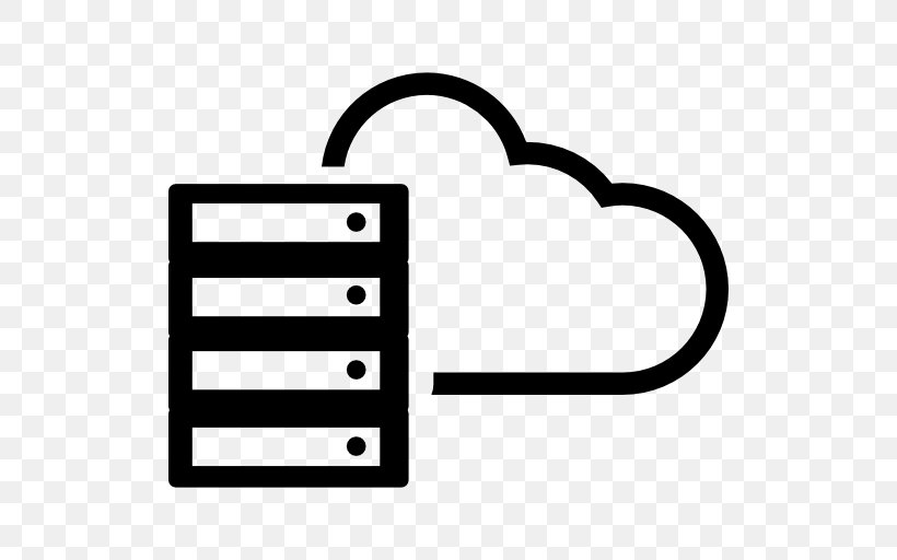 Cloud Computing Computer Servers Web Hosting Service Database, PNG, 512x512px, Cloud Computing, Area, Black And White, Brand, Cloud Database Download Free