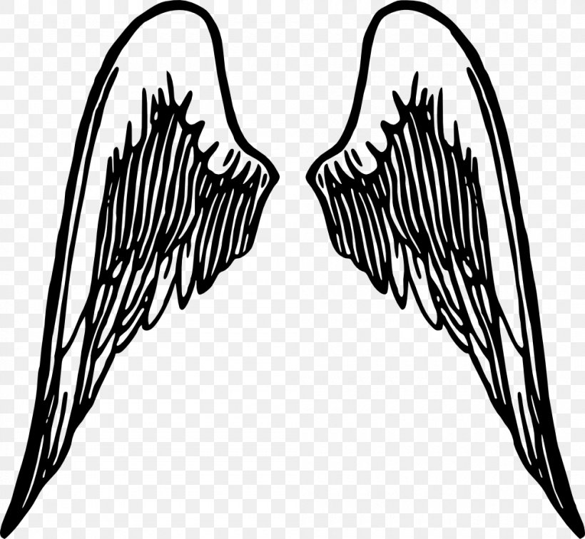 Drawing Angel Clip Art, PNG, 1000x923px, Drawing, Angel, Beak, Black And White, Computer Download Free