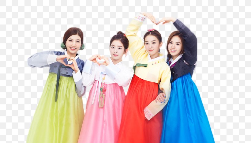 Hanbok Red Velvet Korean Idol K-pop, PNG, 700x467px, Watercolor, Cartoon, Flower, Frame, Heart Download Free