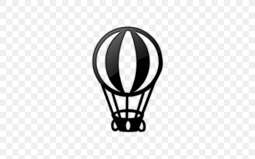 Hot Air Ballooning Symbol, PNG, 512x512px, Hot Air Balloon, Atmosphere Of Earth, Balloon, Black, Black And White Download Free
