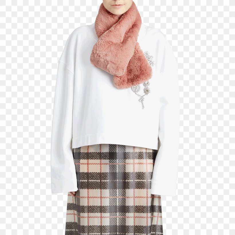 burberry fur scarf