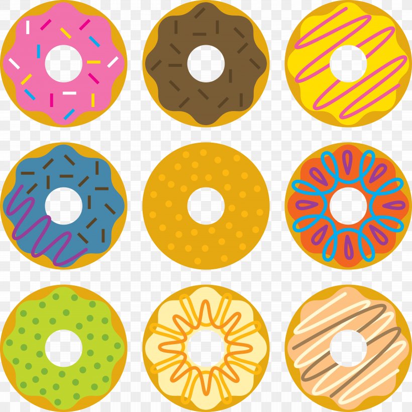 Doughnut Bagel Icing Muffin, PNG, 9167x9167px, Doughnut, Bagel, Drawing, Dunkin Donuts, Food Download Free