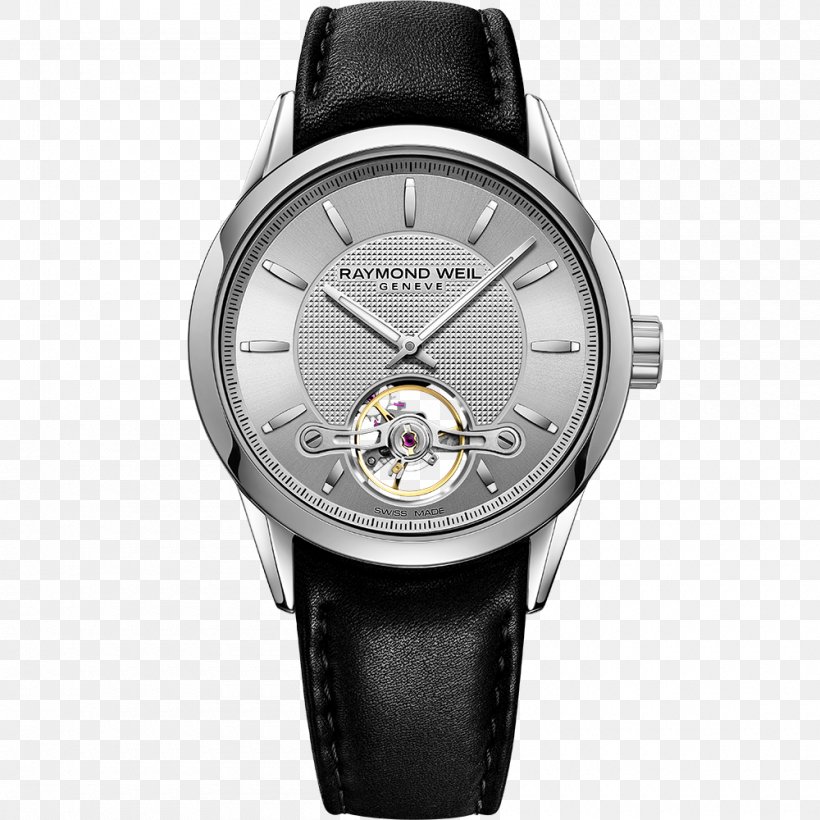 Raymond Weil Watch Chronograph Strap Swiss Made, PNG, 1000x1000px, Raymond Weil, Automatic Watch, Black Leather Strap, Brand, Chronograph Download Free