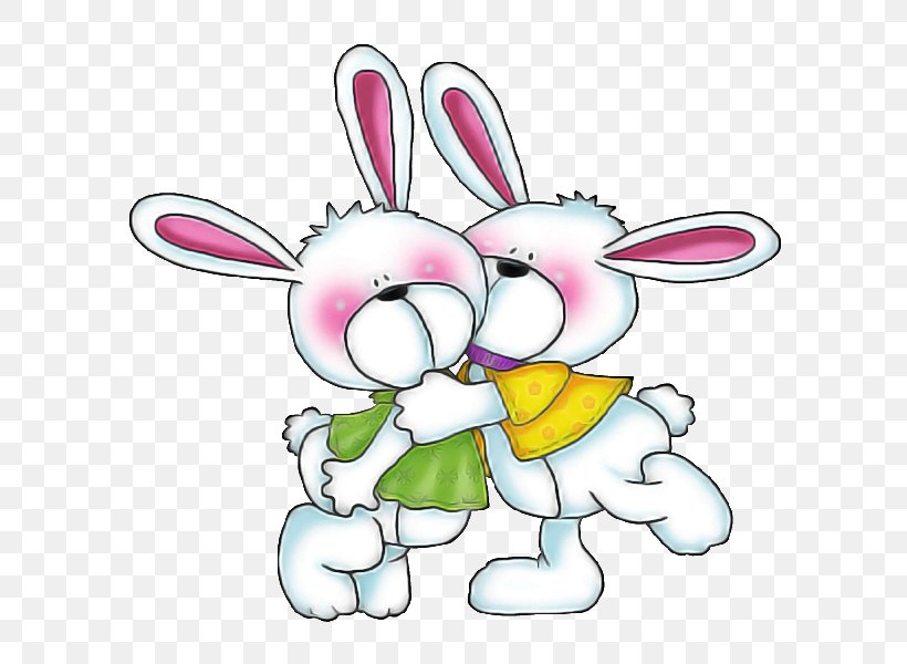 Easter Bunny, PNG, 600x600px, Cartoon, Animal Figure, Easter Bunny, Nose, Pink Download Free