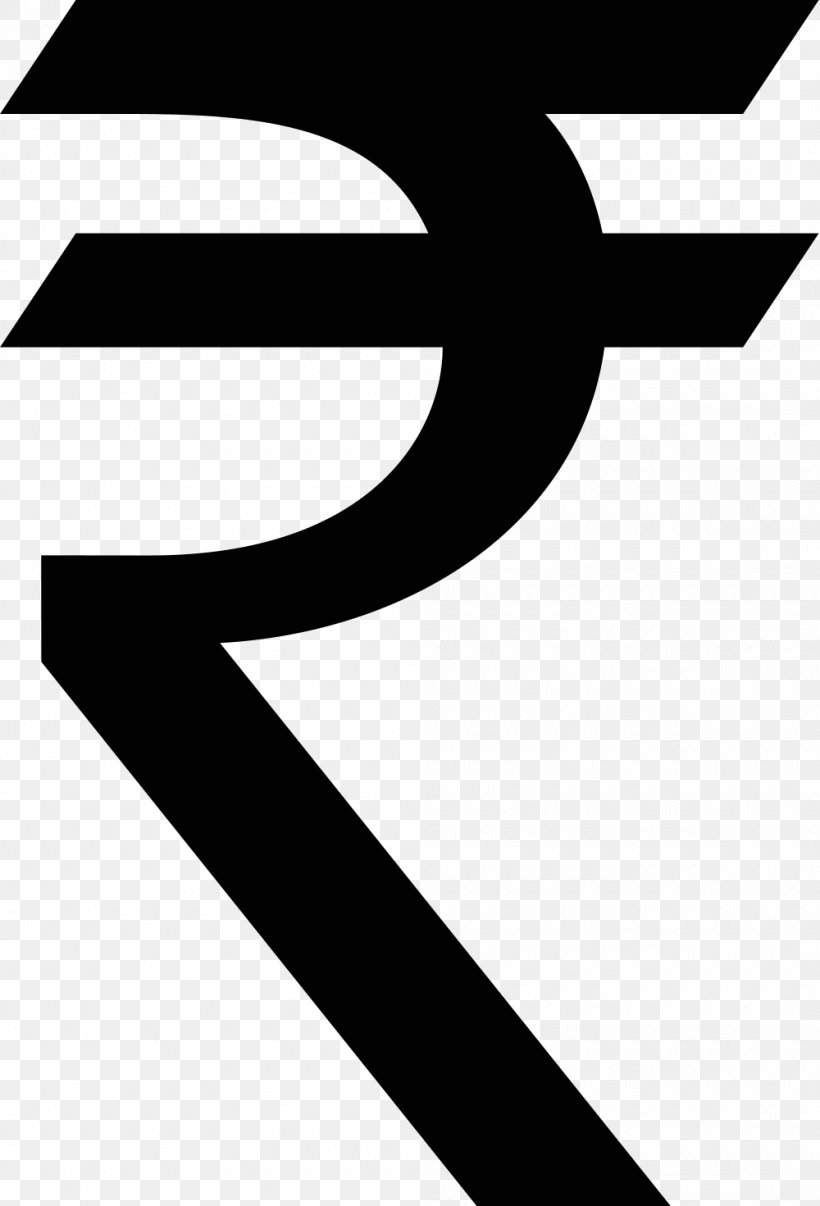 Indian Rupee Sign, PNG, 1000x1471px, India, Area, Black, Black And White, Brand Download Free