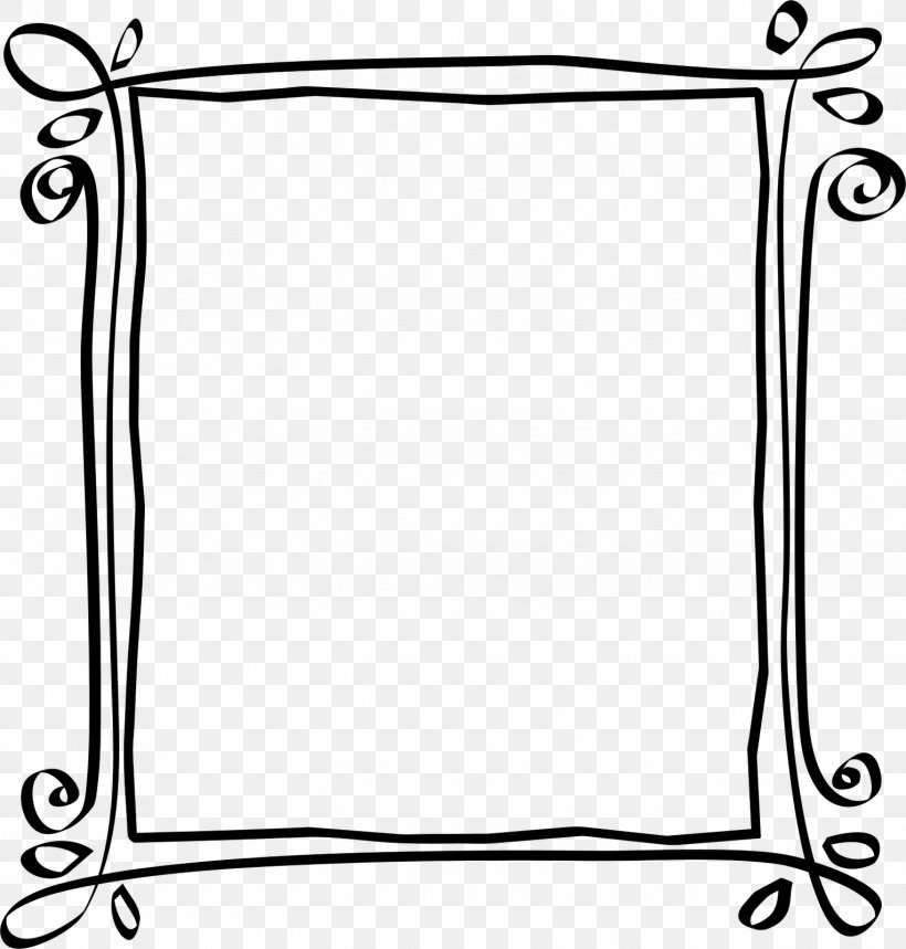Picture Frames Paper Scrapbooking Clip Art, PNG, 1527x1600px, Picture Frames, Area, Black And White, Branch, Decorative Arts Download Free