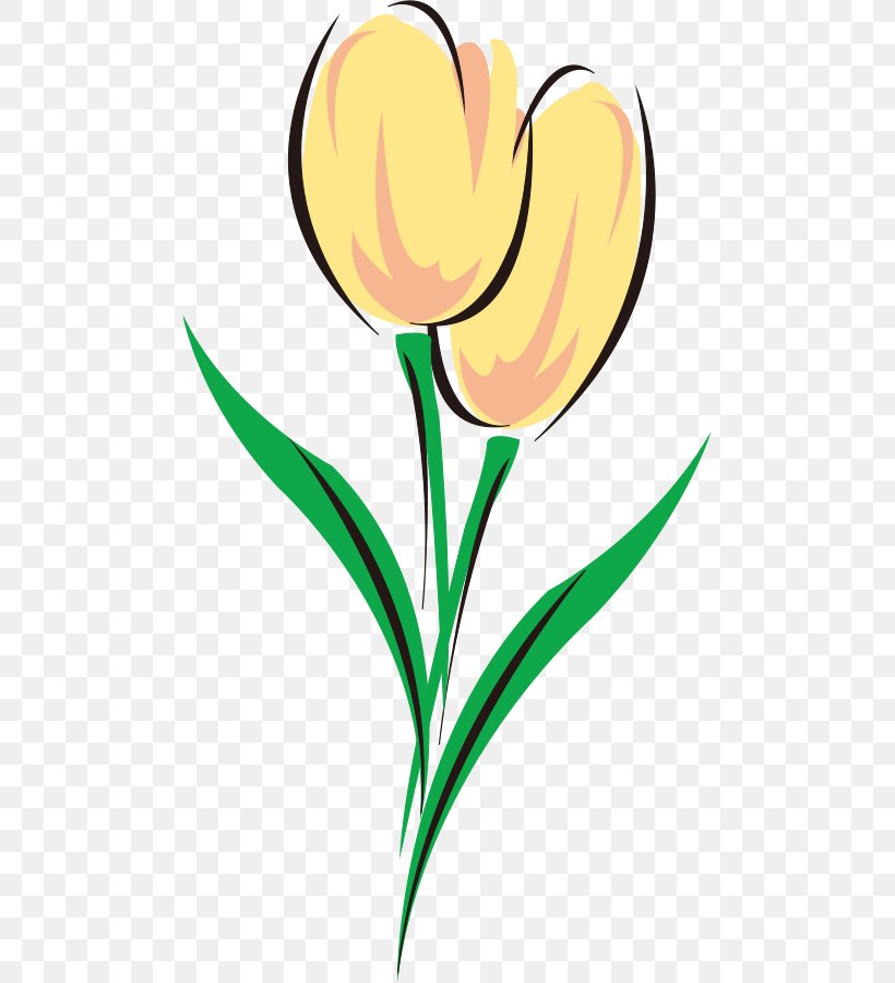 Tulip Cut Flowers Clip Art Tattoo, PNG, 485x900px, Watercolor, Cartoon, Flower, Frame, Heart Download Free