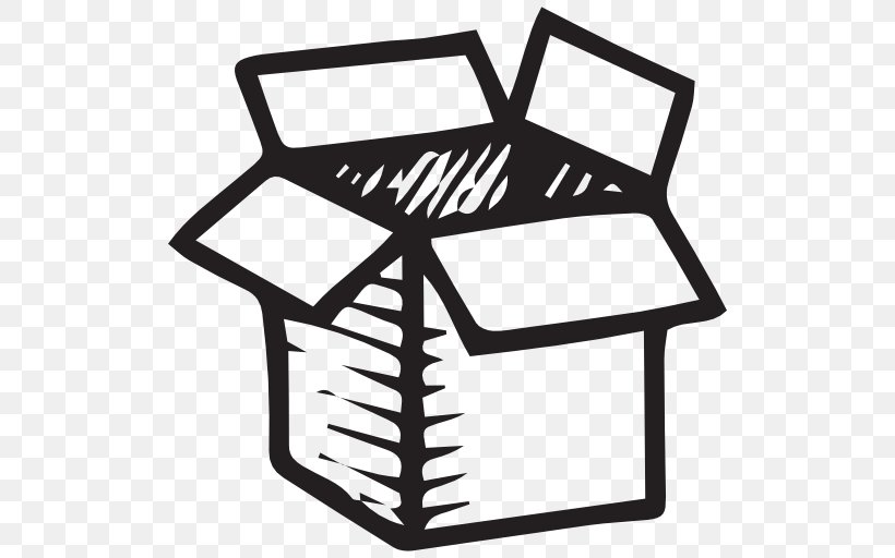 Drawing Clip Art, PNG, 512x512px, Drawing, Black And White, Box, Cardboard, Ecommerce Download Free
