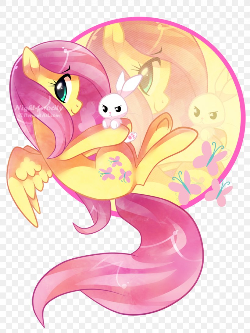 Fluttershy My Little Pony Twilight Sparkle Art, PNG, 900x1200px, Watercolor, Cartoon, Flower, Frame, Heart Download Free
