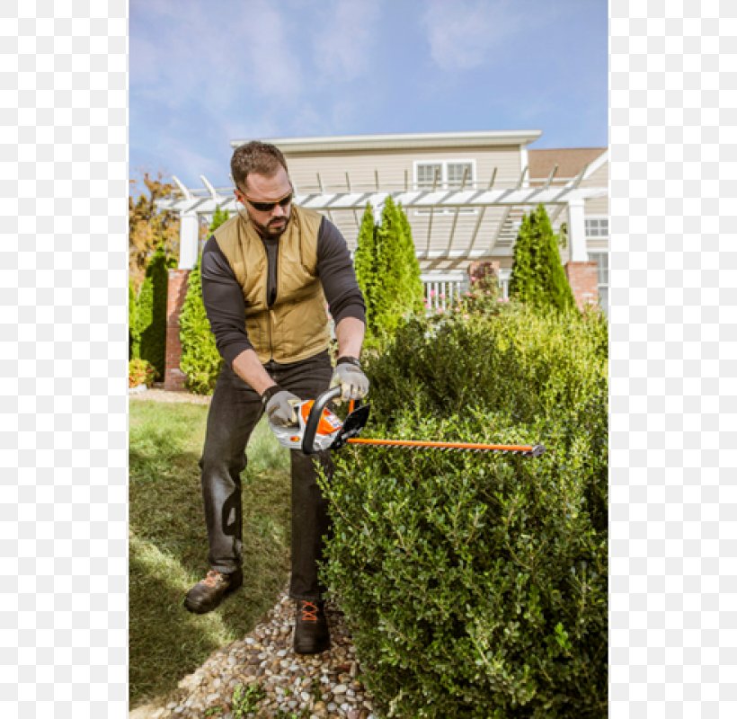 Hedge Trimmer String Trimmer Stihl Lawn, PNG, 800x800px, Hedge, Chainsaw, Garden, Gardener, Grass Download Free
