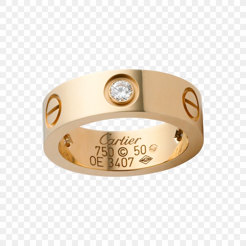 Cartier Ring Love Bracelet Diamond Colored Gold, PNG, 1000x1000px, Cartier, Bracelet, Bulgari, Colored Gold, Diamond Download Free