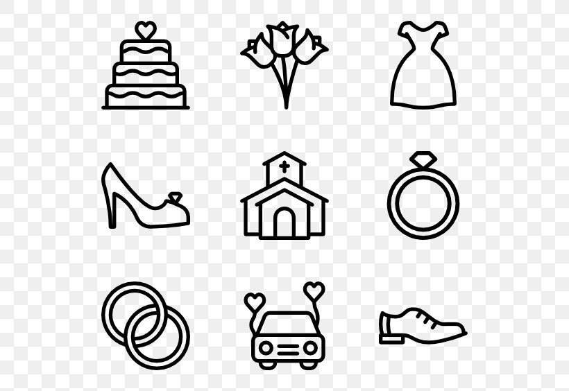 Wedding Clip Art, PNG, 600x564px, Wedding, Area, Art, Black, Black And White Download Free