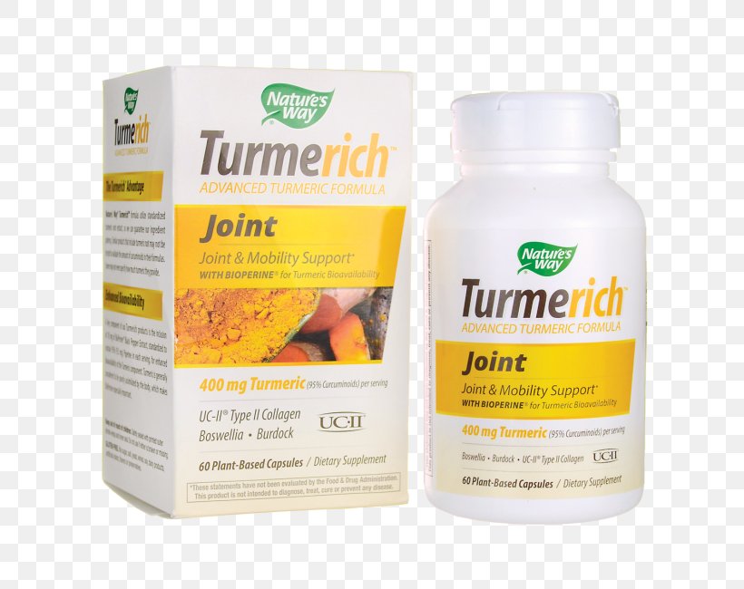 Dietary Supplement Nature's Way Turmerich Joint Indian Frankincense Capsule, PNG, 650x650px, Dietary Supplement, Arthritis Pain, Boswellia, Capsule, Curcuminoid Download Free
