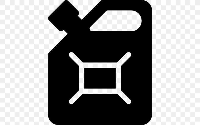 Jerrycan Gasoline Clip Art, PNG, 512x512px, Jerrycan, Black, Black And White, Flat Design, Fuel Download Free