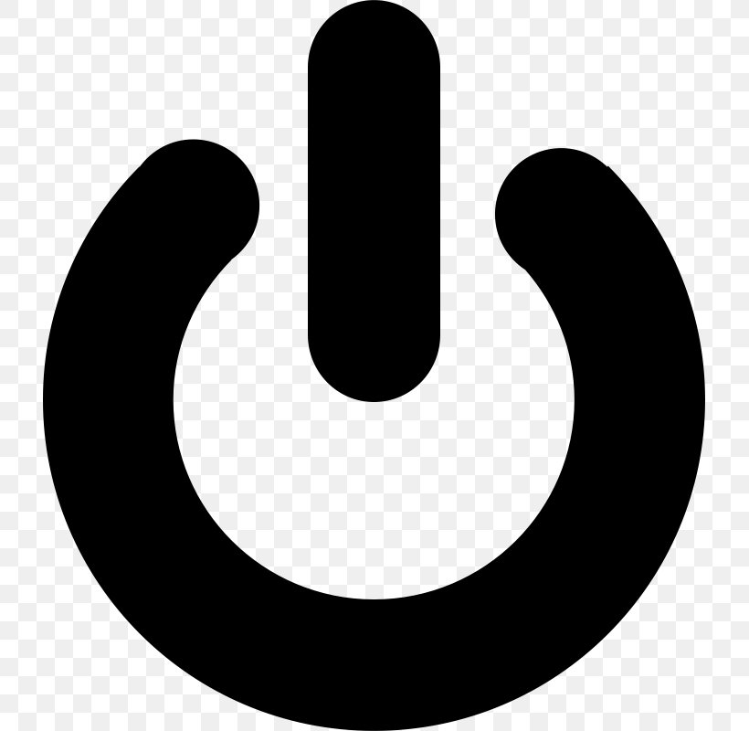 Logo Power Symbol Button Clip Art, PNG, 725x800px, Logo, Black And White, Button, Computer, Electrical Switches Download Free