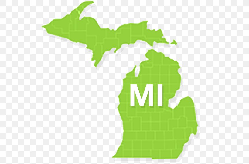 Michigan Blank Map Vector Map, PNG, 548x542px, Michigan, Area, Blank Map, Grass, Green Download Free