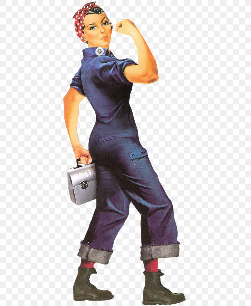 We Can Do It! Rosie The Riveter/World War II Home Front National Historical Park, PNG, 412x1000px, We Can Do It, Clothing, Costume, Factory, Figurine Download Free