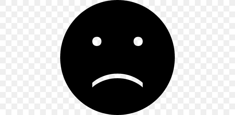 Emoticon Smiley Sadness Clip Art, PNG, 400x400px, Emoticon, Black, Black And White, Crying, Emoji Download Free