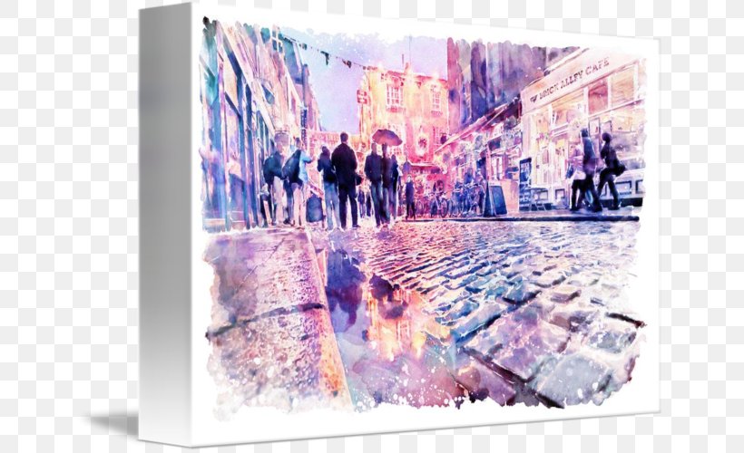 Temple Bar Watercolor Painting Canvas Print Art, PNG, 650x500px, Temple Bar, Art, Artist, Canvas, Canvas Print Download Free