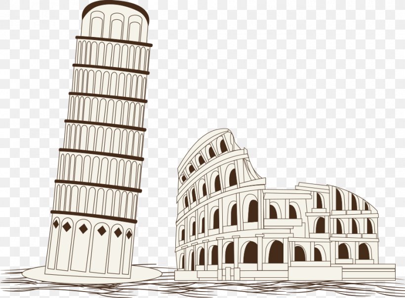 Colosseum Leaning Tower Of Pisa Architecture, PNG, 940x693px, Colosseum, Architecture, Building, Classical Architecture, Facade Download Free