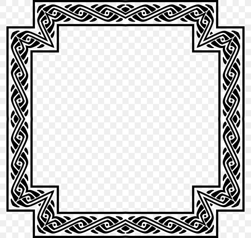 Black And White Picture Frames, PNG, 778x778px, Black And White, Area, Black, Border, Computer Network Download Free