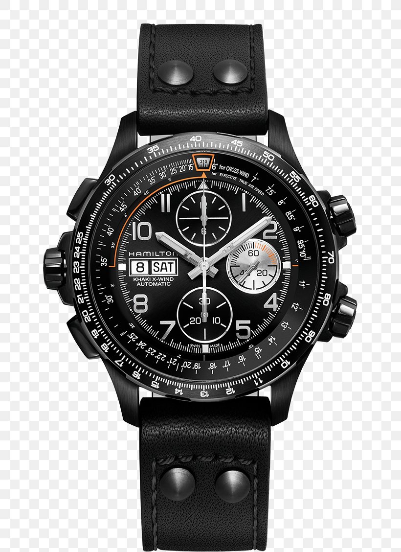 Hamilton Men's Khaki Aviation X-Wind Auto Chrono Chronograph Hamilton Watch Company Automatic Watch, PNG, 740x1128px, Chronograph, Automatic Watch, Black, Brand, Clothing Download Free
