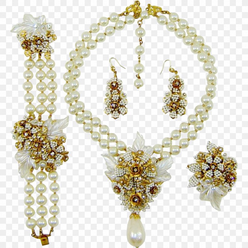 Pearl Earring Necklace Jewellery Estate Jewelry, PNG, 982x982px, Pearl, Antique, Body Jewelry, Bracelet, Brooch Download Free