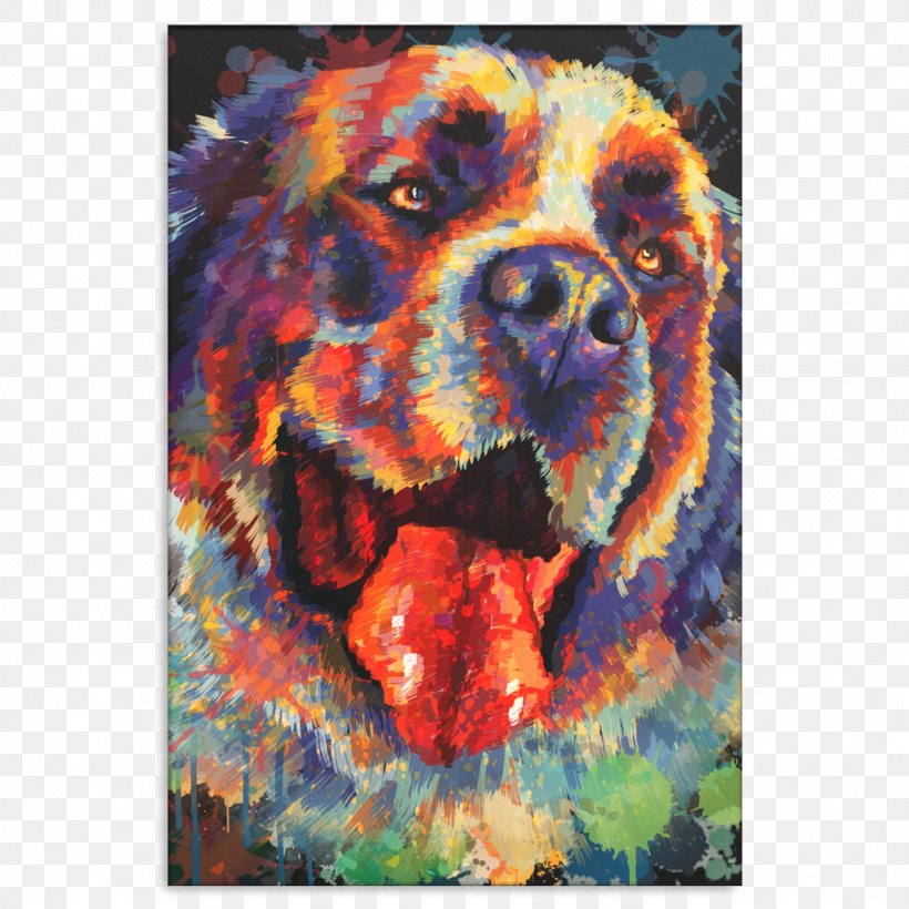 Dog Painting Modern Art Snout, PNG, 1024x1024px, Dog, Art, Carnivoran, Dog Like Mammal, Modern Architecture Download Free