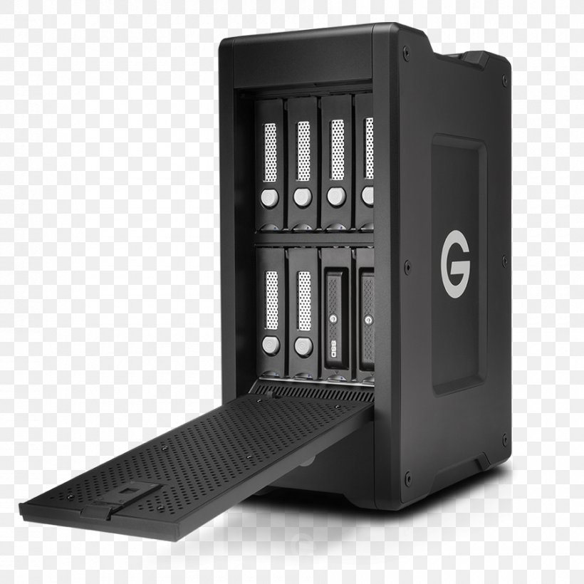 G-Technology G-SPEED Shuttle XL 8-Bay Thunderbolt 2 RAID Array G-Technology G-SPEED Shuttle XL Thunderbolt 24TB, PNG, 900x900px, 4k Resolution, Raid, Computer Case, Computer Data Storage, Computer Hardware Download Free