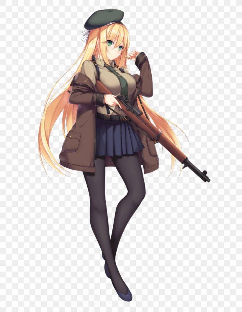 Girls' Frontline M1 Garand Springfield Armory .30-06 Springfield M1 Carbine, PNG, 850x1096px, Watercolor, Cartoon, Flower, Frame, Heart Download Free