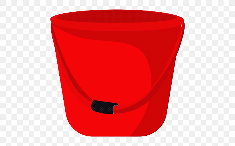 Red Plastic Bucket Drinkware, PNG, 512x512px, Red, Bucket, Drinkware, Plastic Download Free