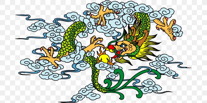 Chinese Dragon China Journey To The West, PNG, 700x410px, Chinese Dragon, Art, Artwork, Azure Dragon, China Download Free