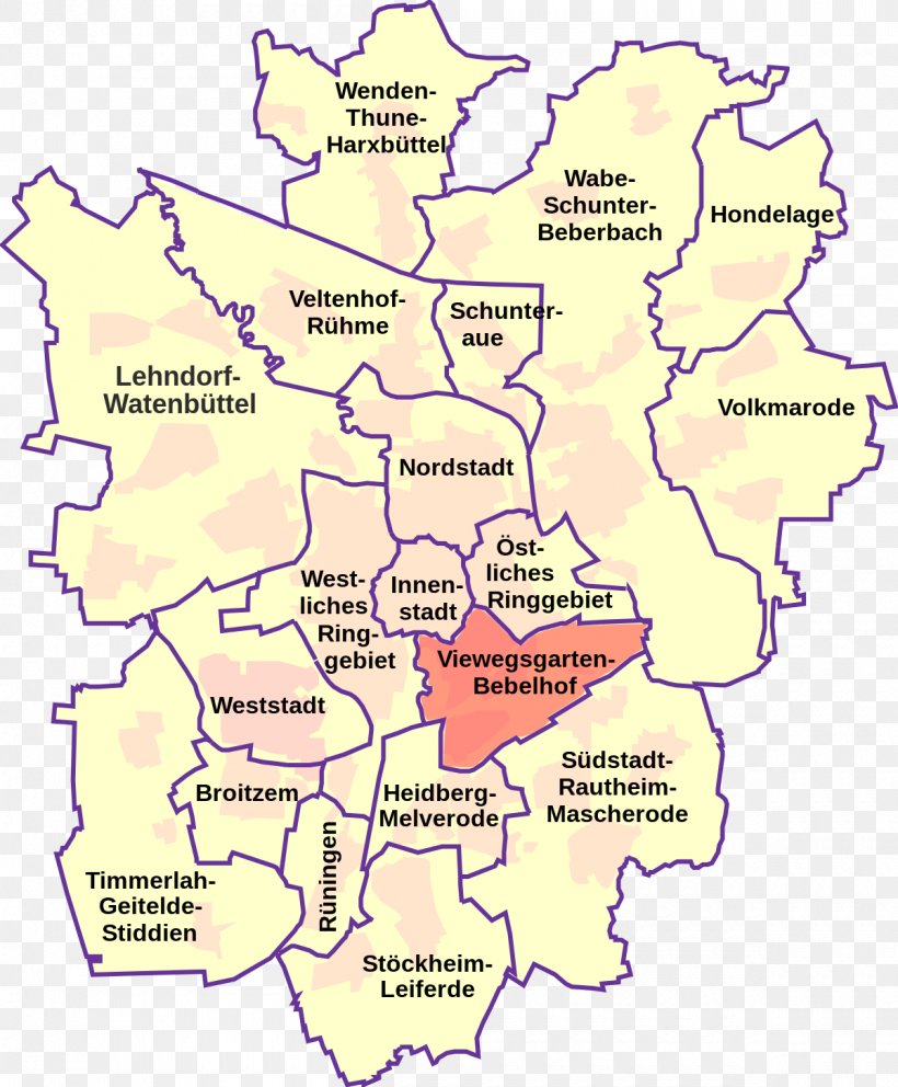 Map Ortsteil Stadtbezirk Hauptbahnhof Braunschweig Wikipedia, PNG, 1200x1452px, Map, Area, Bezirk, Braunschweig, Germany Download Free