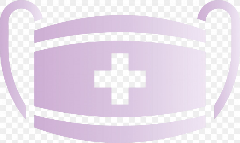 Medical Mask, PNG, 3000x1795px, Medical Mask, Cross, Logo, Pink, Purple Download Free