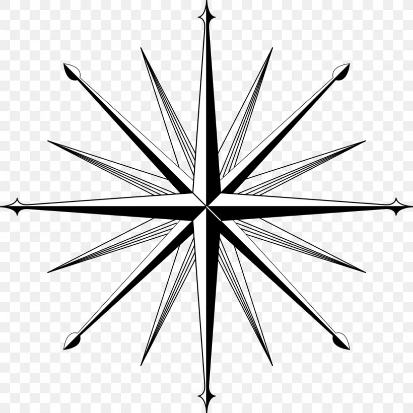 North Compass Rose Points Of The Compass Clip Art, PNG, 1280x1280px, North, Black And White, Cardinal Direction, Compass, Compass Rose Download Free