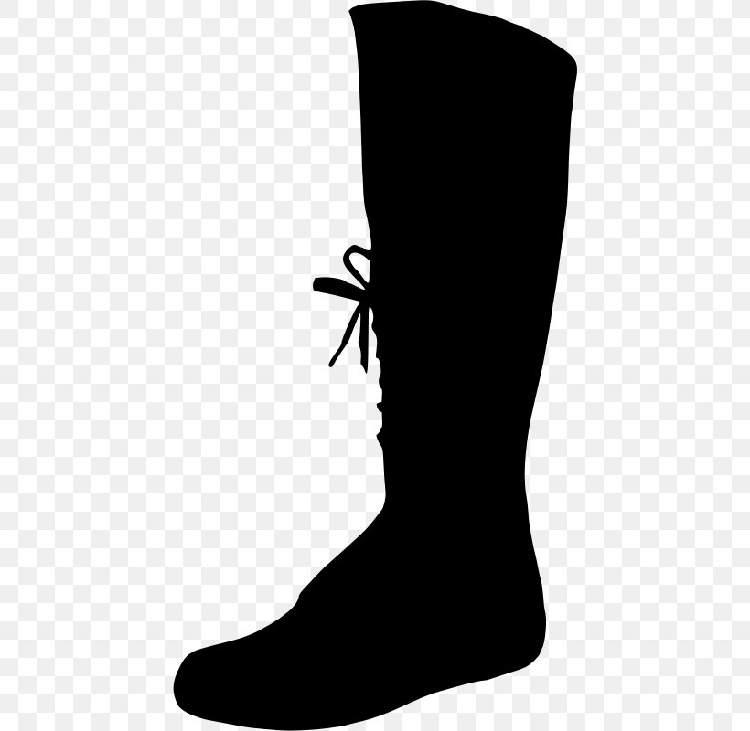 Shoe Boot Clothing Silhouette Clip Art, PNG, 442x800px, Shoe, Black, Black And White, Boot, Clothing Download Free