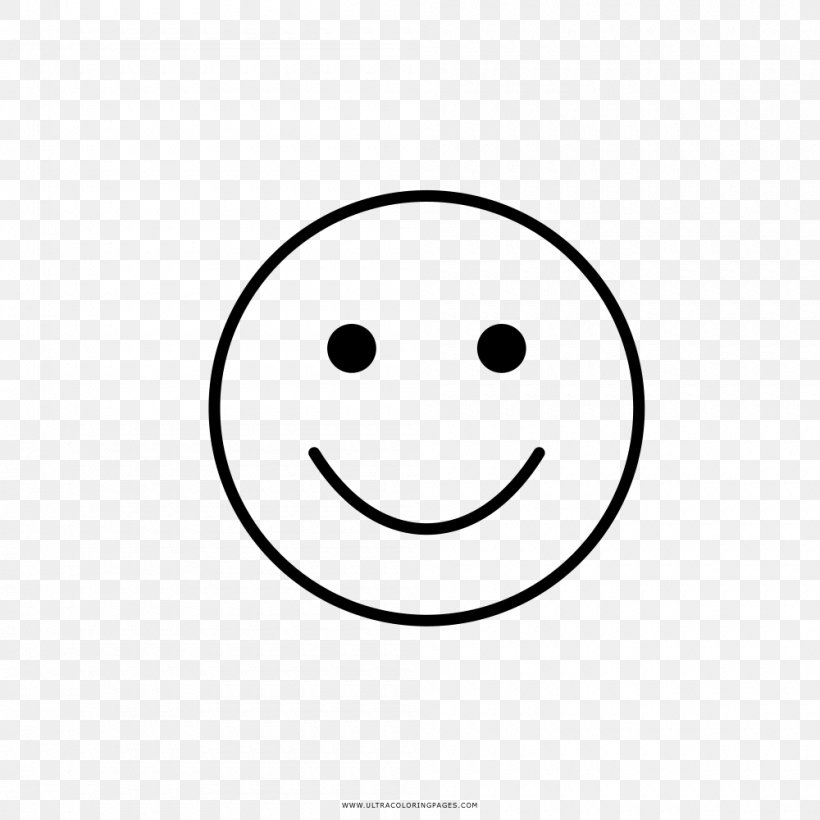 Smiley Line Art Happiness Circle, PNG, 1000x1000px, Smiley, Area, Black, Black And White, Black M Download Free