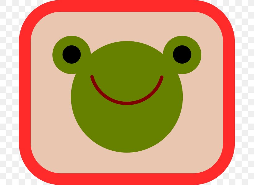 Tree Frog Smiley Clip Art, PNG, 697x599px, Tree Frog, Amphibian, Area, Frog, Green Download Free