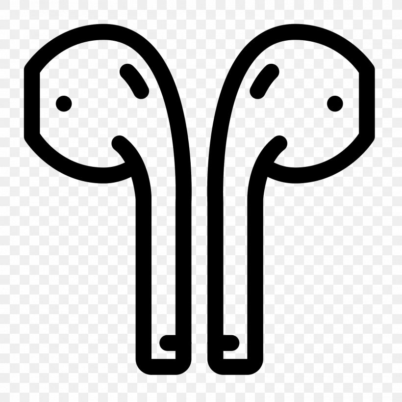 AirPods Apple Earbuds Headphones Clip Art, PNG, 1600x1600px, Airpods, Apple, Apple Earbuds, Area, Black And White Download Free