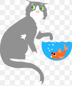 Fish Bowl - Cat Food Goldfish Dog Paw PNG