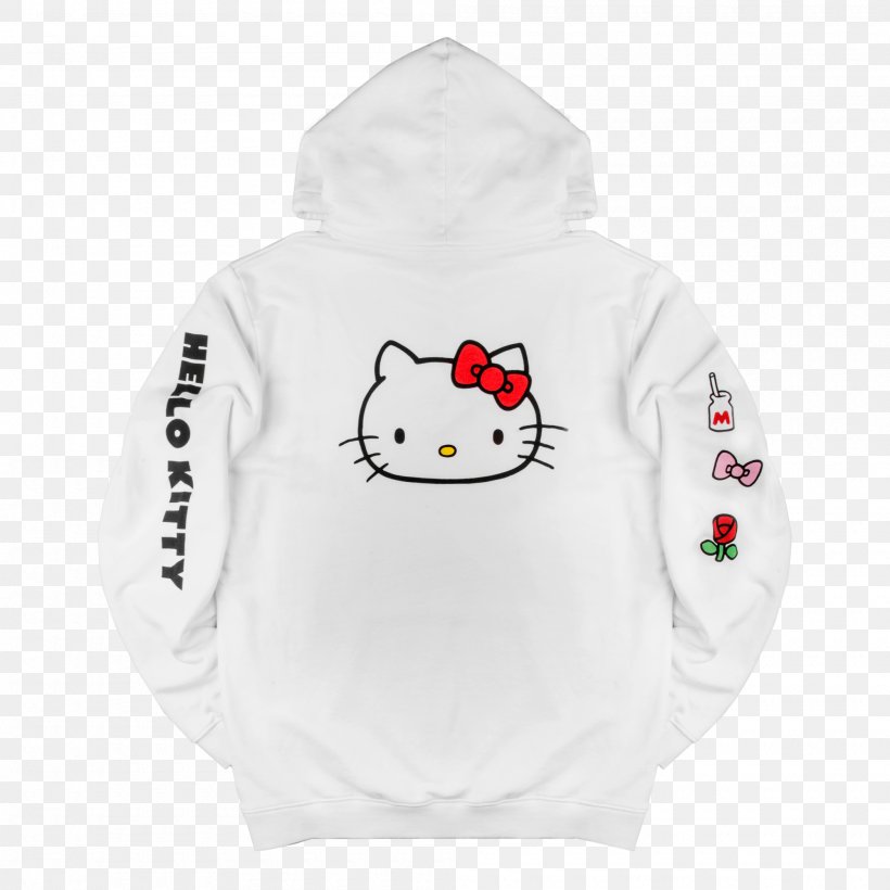 Hello Kitty Hoodie Hello Kitty Hoodie Bluza White, PNG, 2000x2000px, Hoodie, Bluza, Brand, Cartoon, Clothing Download Free