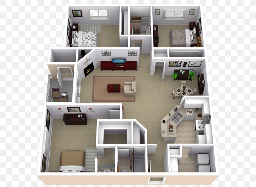 House Plan Apartment Floor Plan, PNG, 600x600px, 3d Floor Plan, House, Apartment, Bathroom, Bed Download Free
