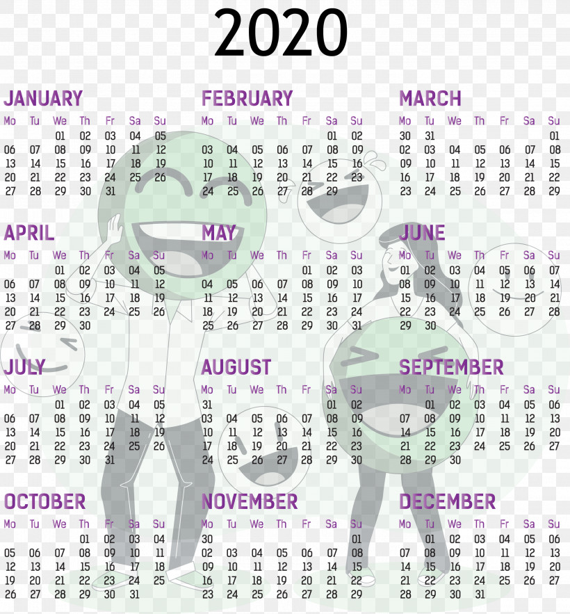 2020 Yearly Calendar Printable 2020 Yearly Calendar Template Full Year Calendar 2020, PNG, 2785x3000px, 2020 Yearly Calendar, Calendar System, Full Year Calendar 2020, Inflammatory Bowel Disease, Line Download Free