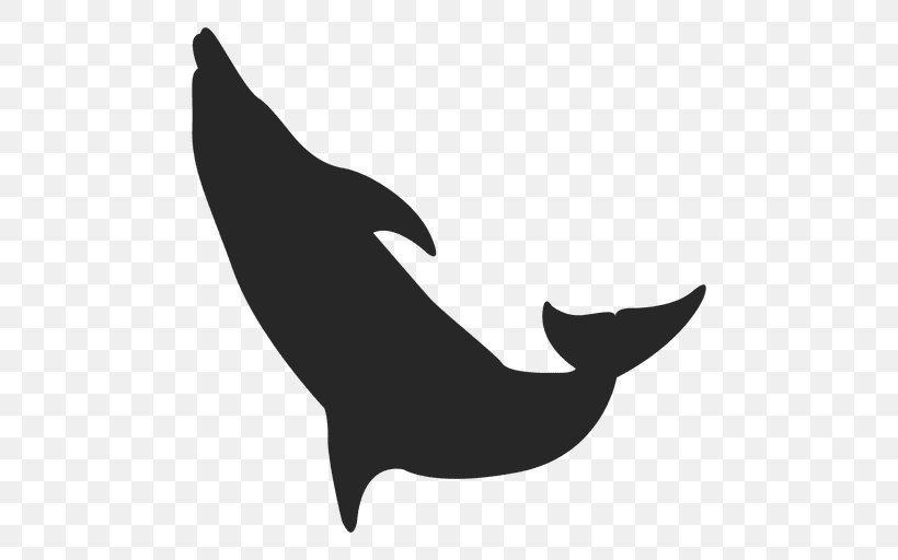 Dolphin Silhouette Clip Art Image, PNG, 512x512px, Dolphin, Black, Black And White, Cetacea, Fauna Download Free