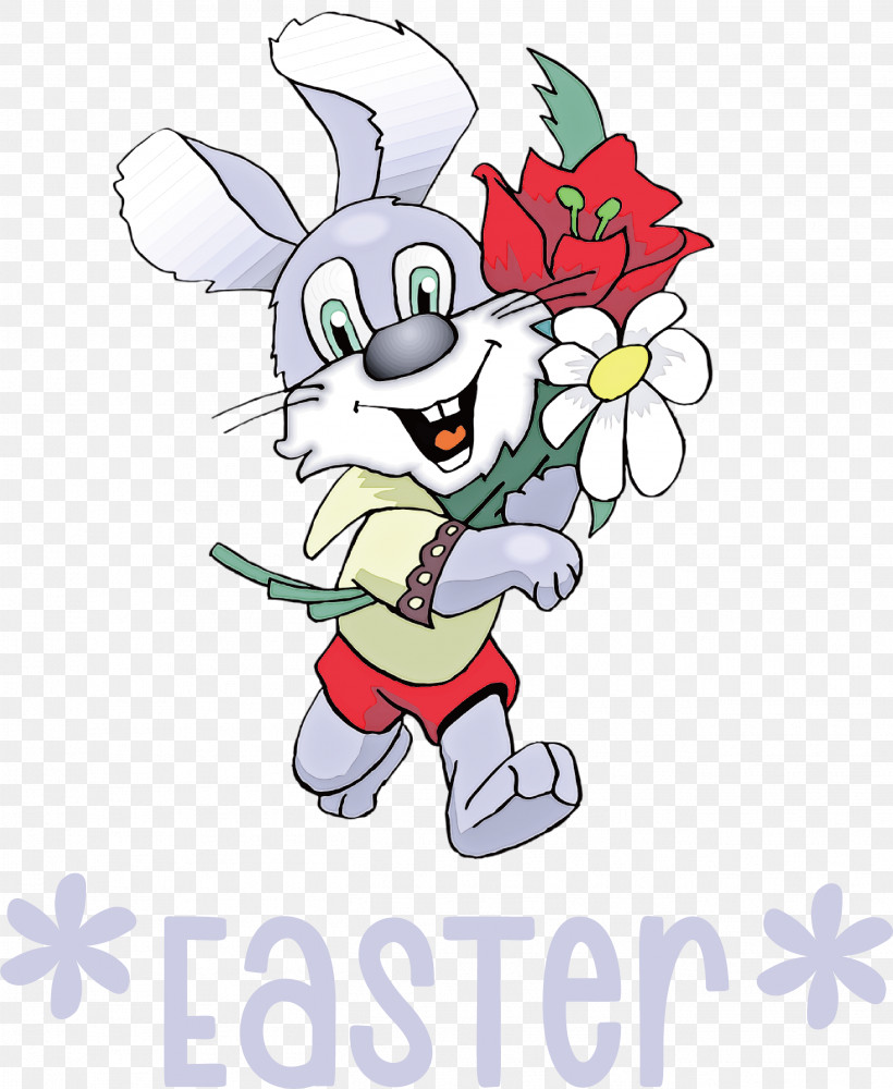 Easter Bunny Easter Day, PNG, 2628x3205px, Easter Bunny, Cartoon, Easter Day, Flower, Flower Bouquet Download Free