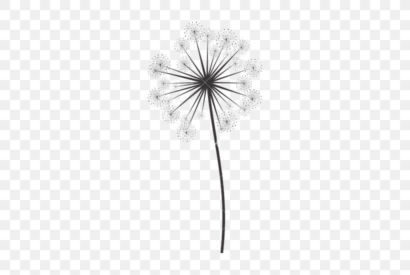 Black And White Monochrome Photography Tree Flower, PNG, 526x550px, Black And White, Branch, Computer, Dandelion, Flora Download Free