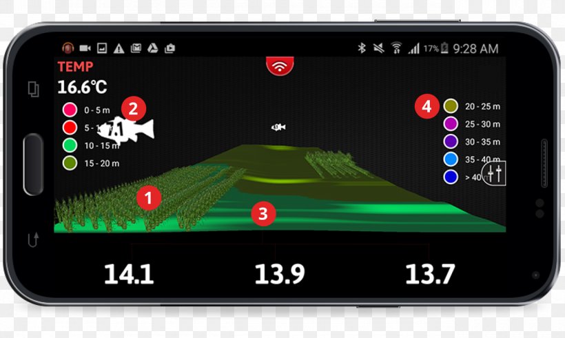 FishHunter Echo Sounding Fish Finders Sonar Fishing, PNG, 1280x765px, Echo Sounding, Android, Angling, Display Device, Electronic Device Download Free