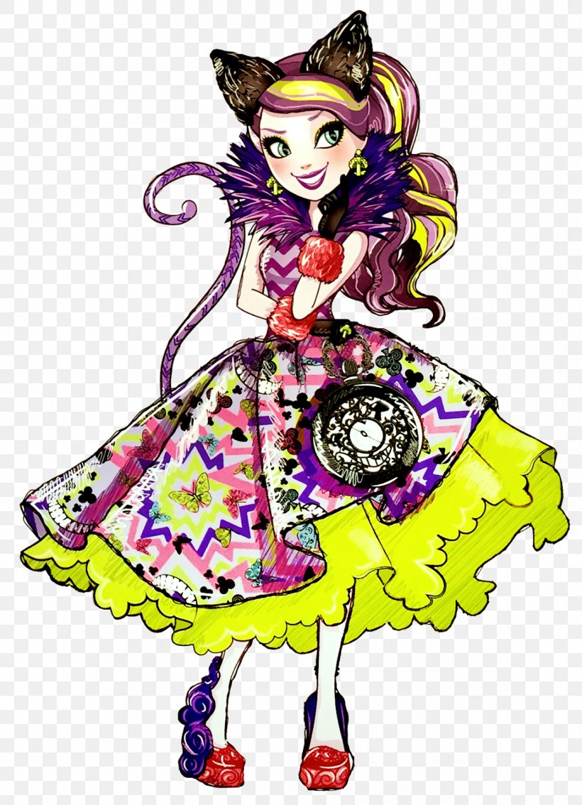 Cheshire Cat Alice's Adventures In Wonderland Ever After High Way Too Wonderland Kitty Cheshire Doll Queen, PNG, 1156x1600px, Cheshire Cat, Alice In Wonderland, Art, Costume Design, Doll Download Free